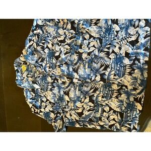 Panama‎ Jack 3XL Camp Shirt Truck Floral Button Up Short Sleeve Mens